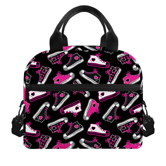 Emo Shoes Pattern Print Insulated Lunch Bag
