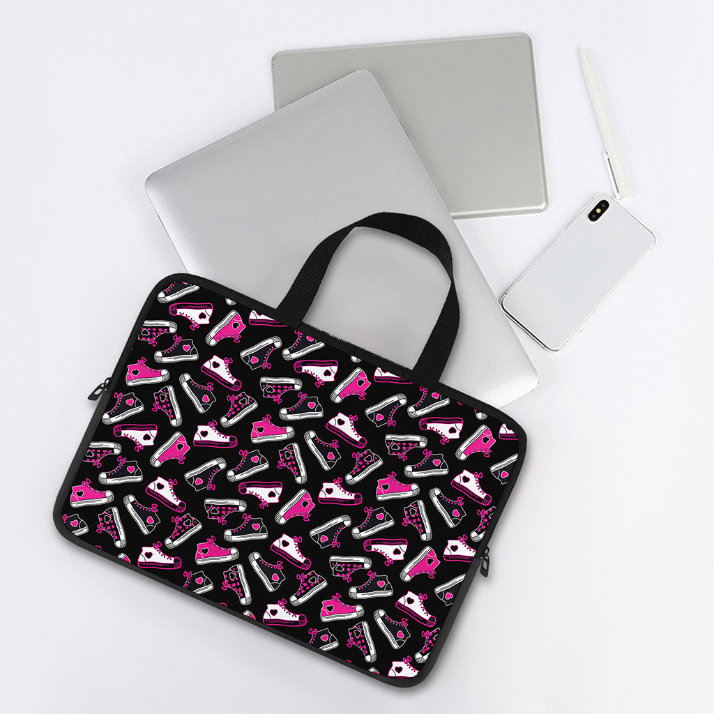 Emo Shoes Pattern Print Laptop Sleeve With Handle