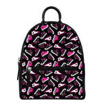 Emo Shoes Pattern Print Leather Backpack