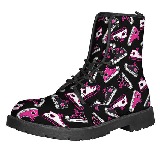Emo Shoes Pattern Print Backpack