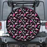Emo Shoes Pattern Print Leather Spare Tire Cover