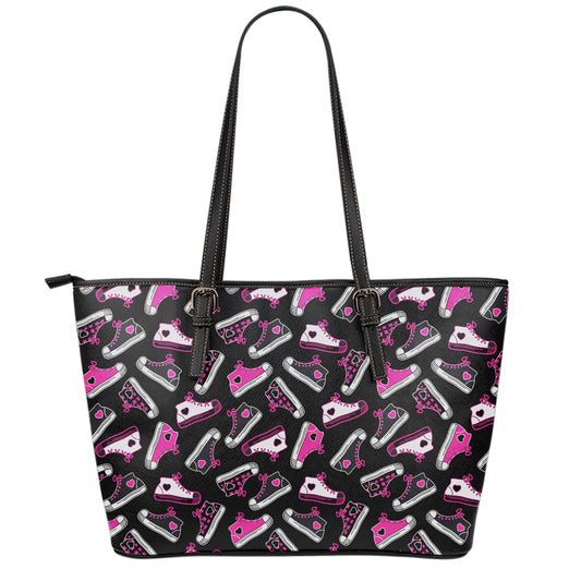 Emo Shoes Pattern Print Leather Tote Bag