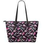 Emo Shoes Pattern Print Leather Tote Bag