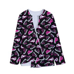 Emo Shoes Pattern Print Long Sleeve Short Coat