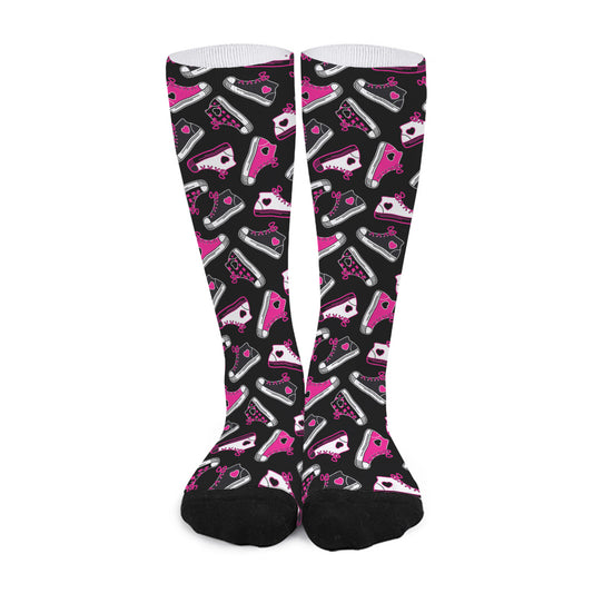 Emo Shoes Pattern Print Long Socks