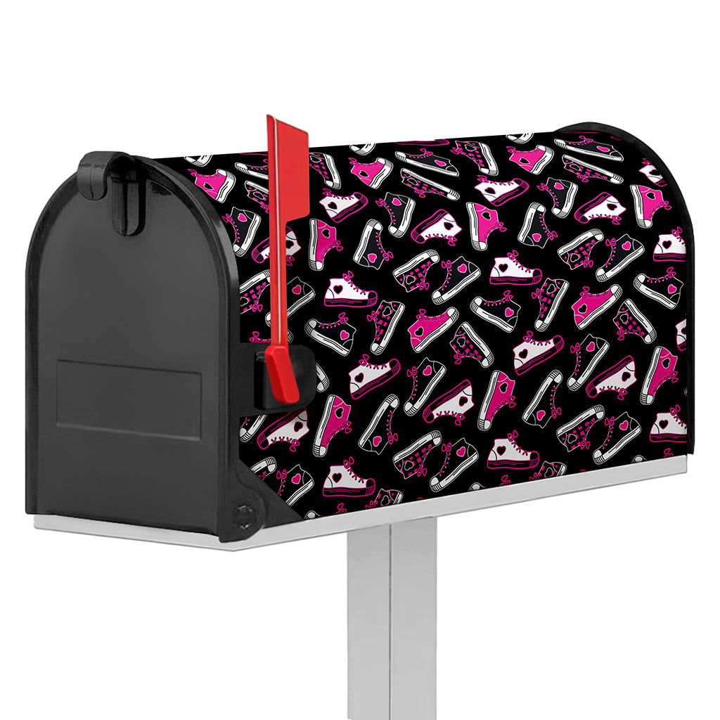 Emo Shoes Pattern Print Mailbox Cover