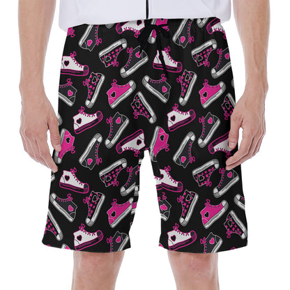 Emo Shoes Pattern Print Men's Beach Shorts
