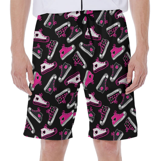 Emo Shoes Pattern Print Men's Beach Shorts