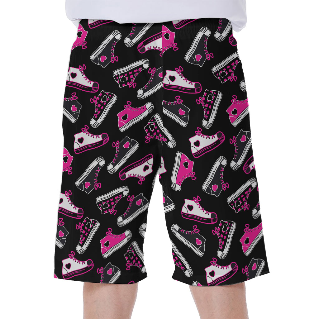 Emo Shoes Pattern Print Men's Beach Shorts