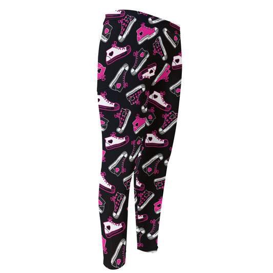 Emo Shoes Pattern Print Men's Compression Pants