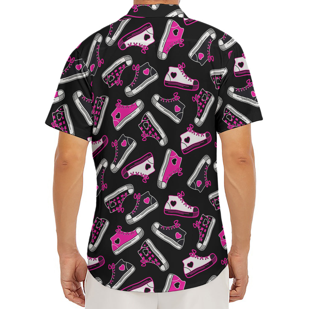 Emo Shoes Pattern Print Men's Deep V-Neck Shirt