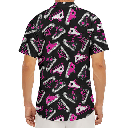 Emo Shoes Pattern Print Men's Deep V-Neck Shirt