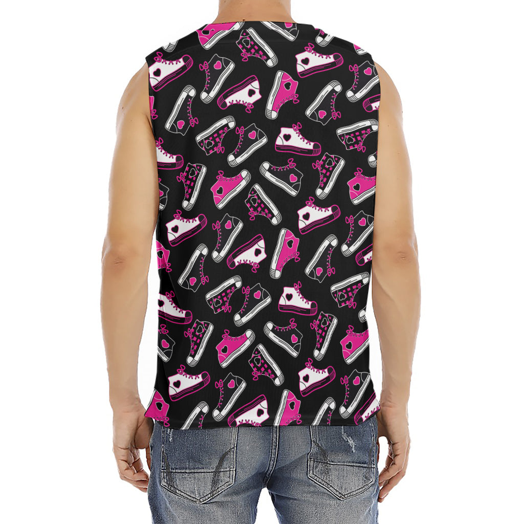 Emo Shoes Pattern Print Men's Fitness Tank Top