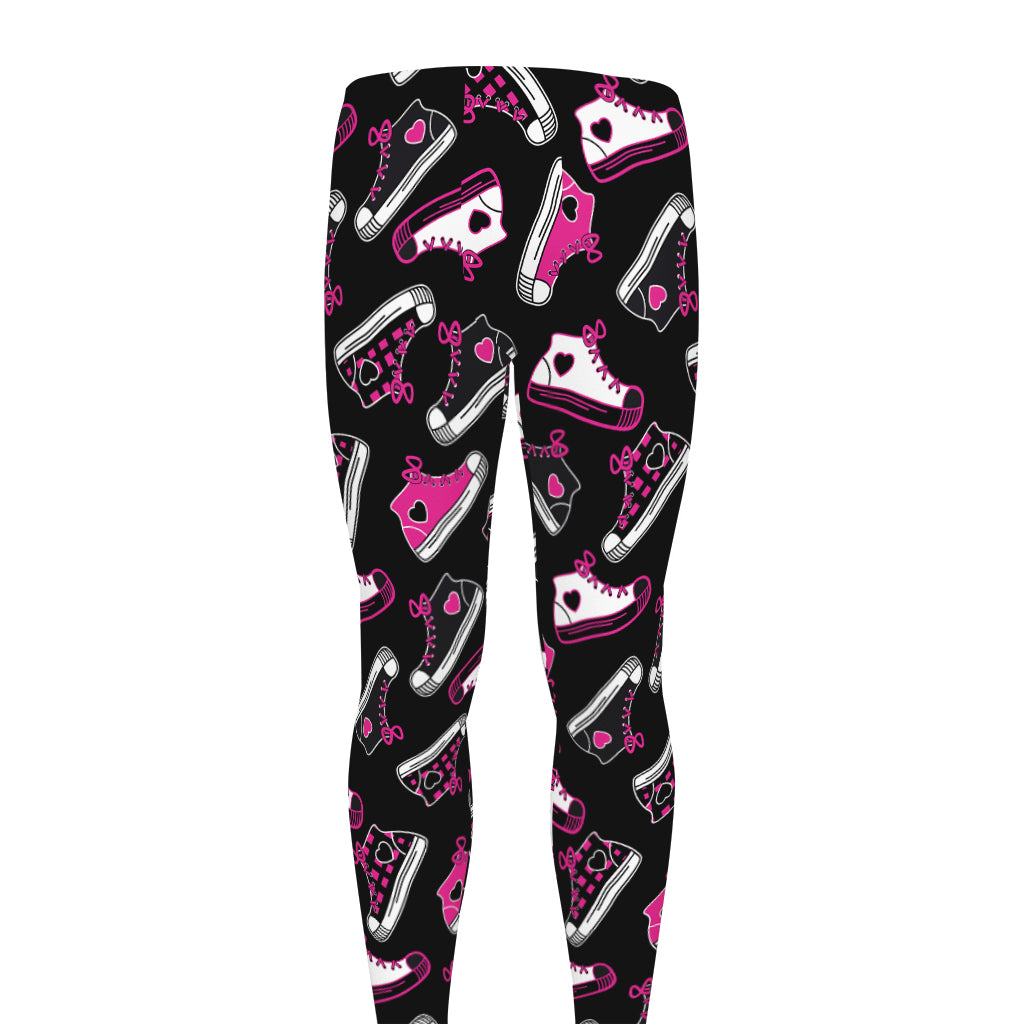 Emo Shoes Pattern Print Men's leggings