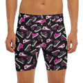 Emo Shoes Pattern Print Men's Long Boxer Briefs
