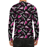 Emo Shoes Pattern Print Men's Long Sleeve Rash Guard