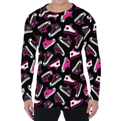 Emo Shoes Pattern Print Men's Long Sleeve T-Shirt
