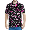Emo Shoes Pattern Print Men's Polo Shirt