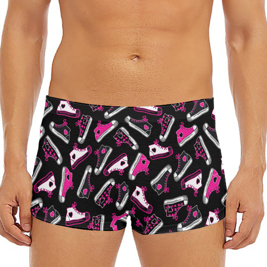 Emo Shoes Pattern Print Men's Short Boxer Briefs
