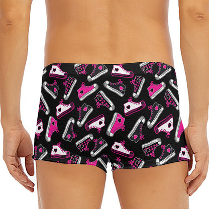 Emo Shoes Pattern Print Men's Short Boxer Briefs