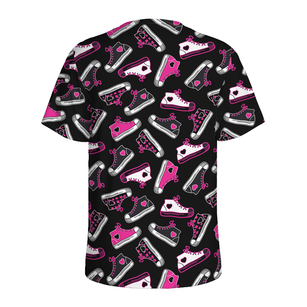 Emo Shoes Pattern Print Men's Sports T-Shirt