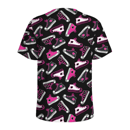 Emo Shoes Pattern Print Men's Sports T-Shirt