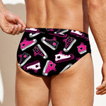 Emo Shoes Pattern Print Men's Swim Briefs