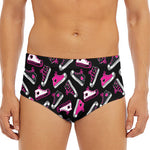 Emo Shoes Pattern Print Men's Triangle Swim Briefs