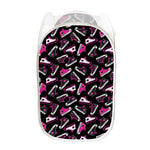 Emo Shoes Pattern Print Mesh Laundry Hamper