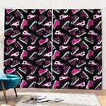 Emo Shoes Pattern Print Pencil Pleat Curtains