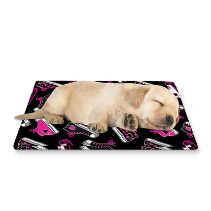 Emo Shoes Pattern Print Pet Cooling Mat Cover