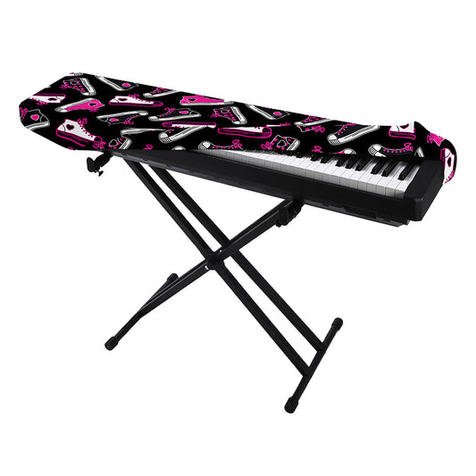 Emo Shoes Pattern Print Piano Keyboard Cover