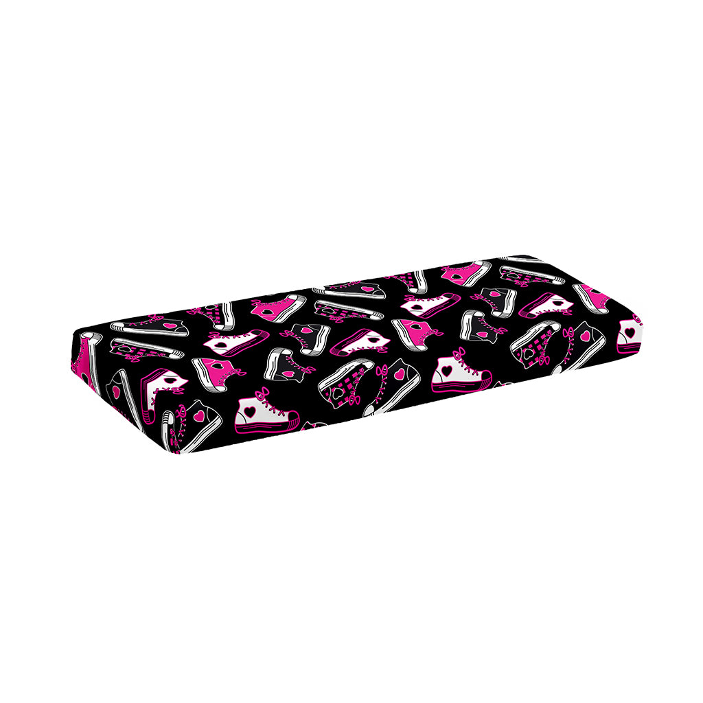 Emo Shoes Pattern Print Piano Keyboard Cover