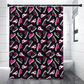 Emo Shoes Pattern Print Premium Shower Curtain