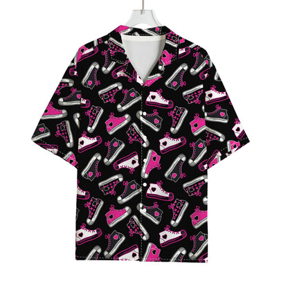Emo Shoes Pattern Print Rayon Hawaiian Shirt