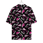 Emo Shoes Pattern Print Rayon Hawaiian Shirt