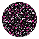 Emo Shoes Pattern Print Round Floor Mat