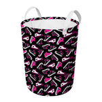 Emo Shoes Pattern Print Round Laundry Basket