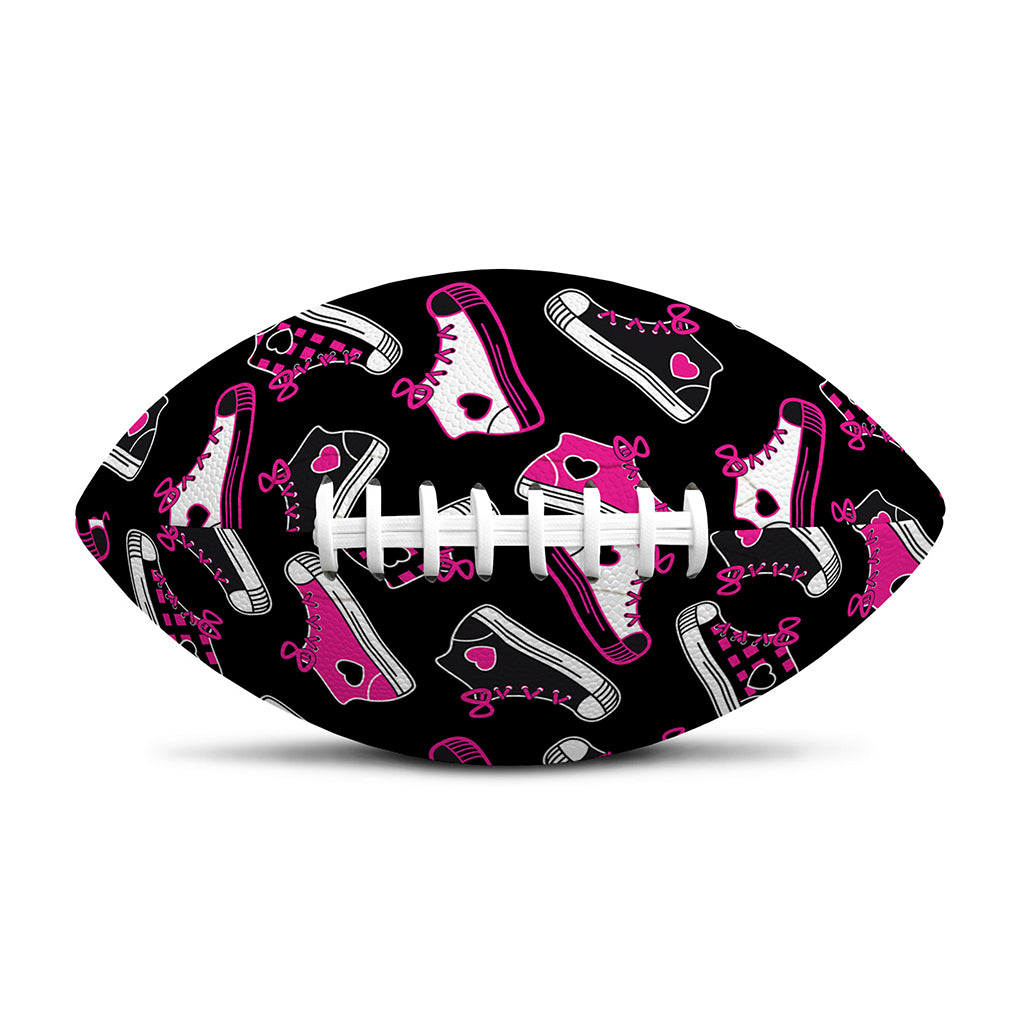 Emo Shoes Pattern Print Rugby Ball