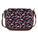 Emo Shoes Pattern Print Saddle Bag