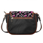 Emo Shoes Pattern Print Saddle Bag