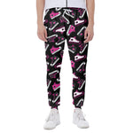 Emo Shoes Pattern Print Scuba Joggers