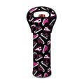 Emo Shoes Pattern Print Single Neoprene Wine Tote