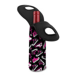 Emo Shoes Pattern Print Single Neoprene Wine Tote