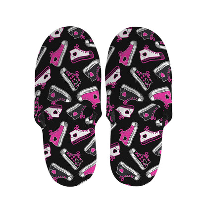 Emo Shoes Pattern Print Slippers