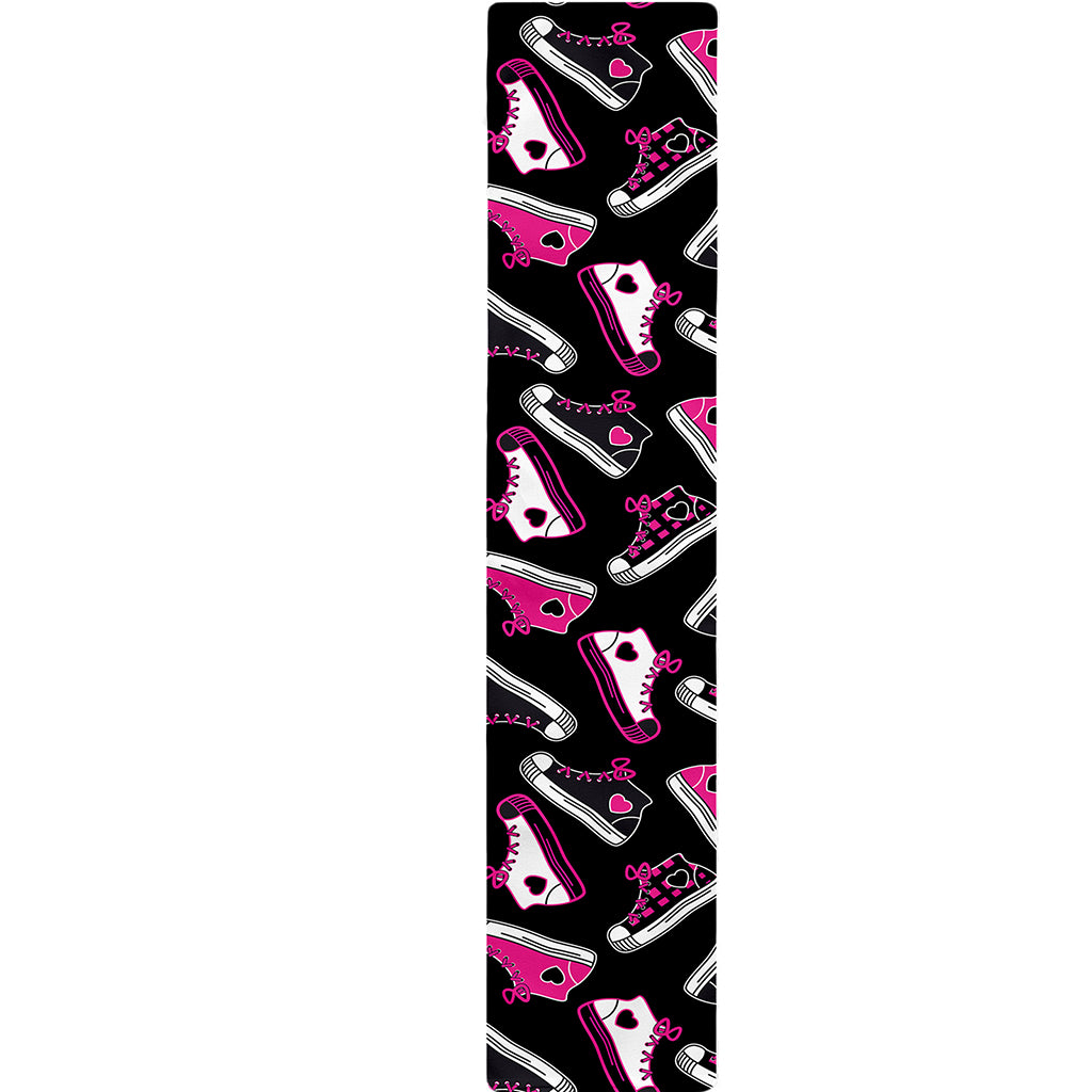 Emo Shoes Pattern Print Table Runner