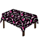 Emo Shoes Pattern Print Tablecloth