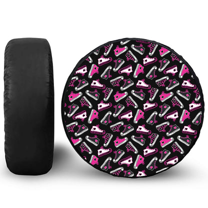 Emo Shoes Pattern Print Tire Cover