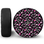 Emo Shoes Pattern Print Tire Cover With Camera Hole