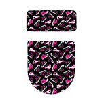 Emo Shoes Pattern Print Toilet Lid And Tank Cover Set